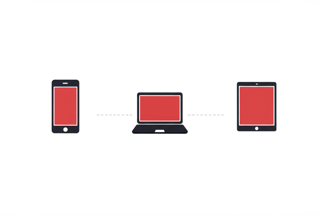 An illustration showing a smartphone, a laptop, and a tablet connected by a dotted line, representing tethering or hotspot use.