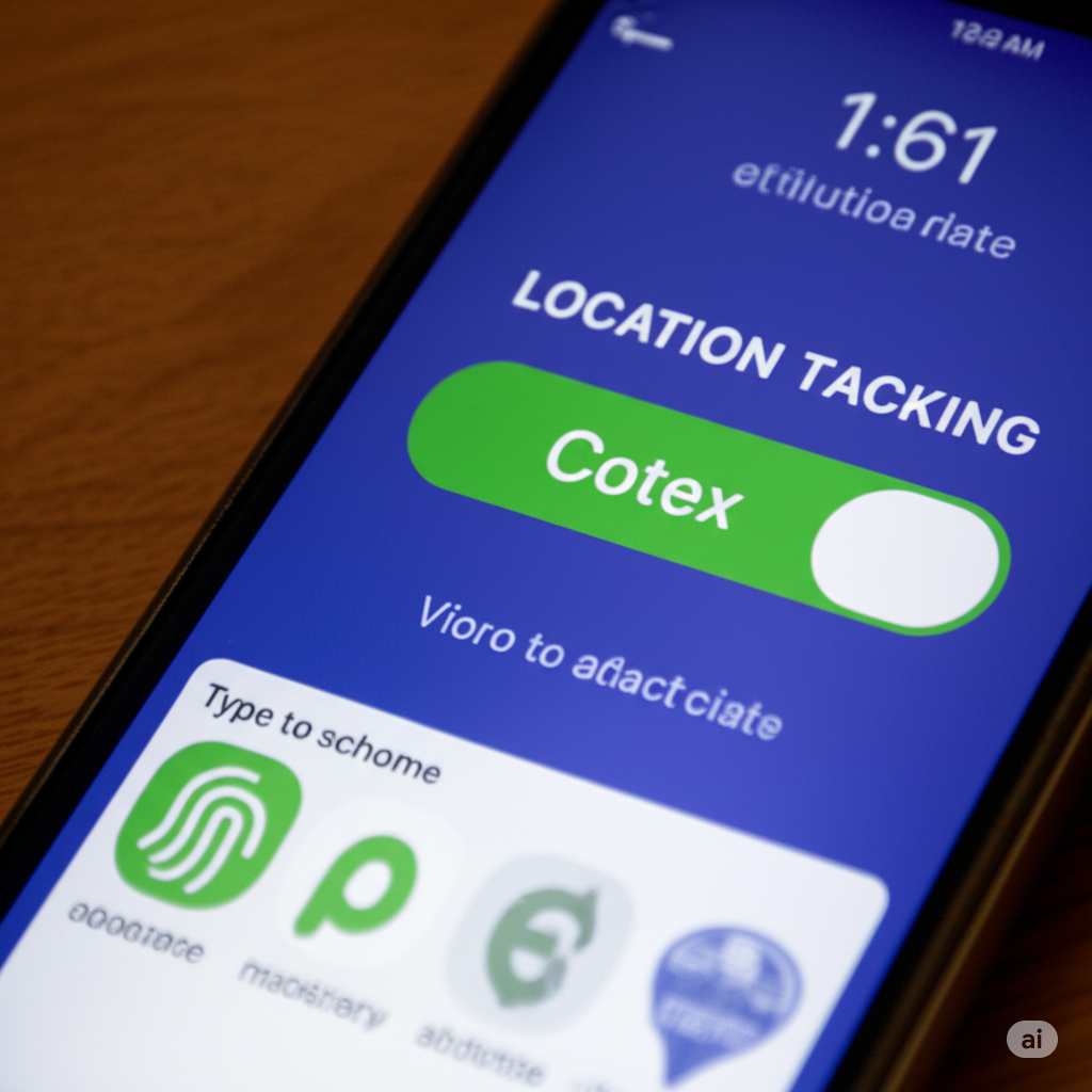 Your Ultimate 2025 Guide to Mobile Privacy: Lock Apps, Hide Photos & Stop Tracking (Android & iOS) 5 A visual guide to disabling location tracking and GPS services on a mobile phone by turning off the main location toggle switch for better privacy.